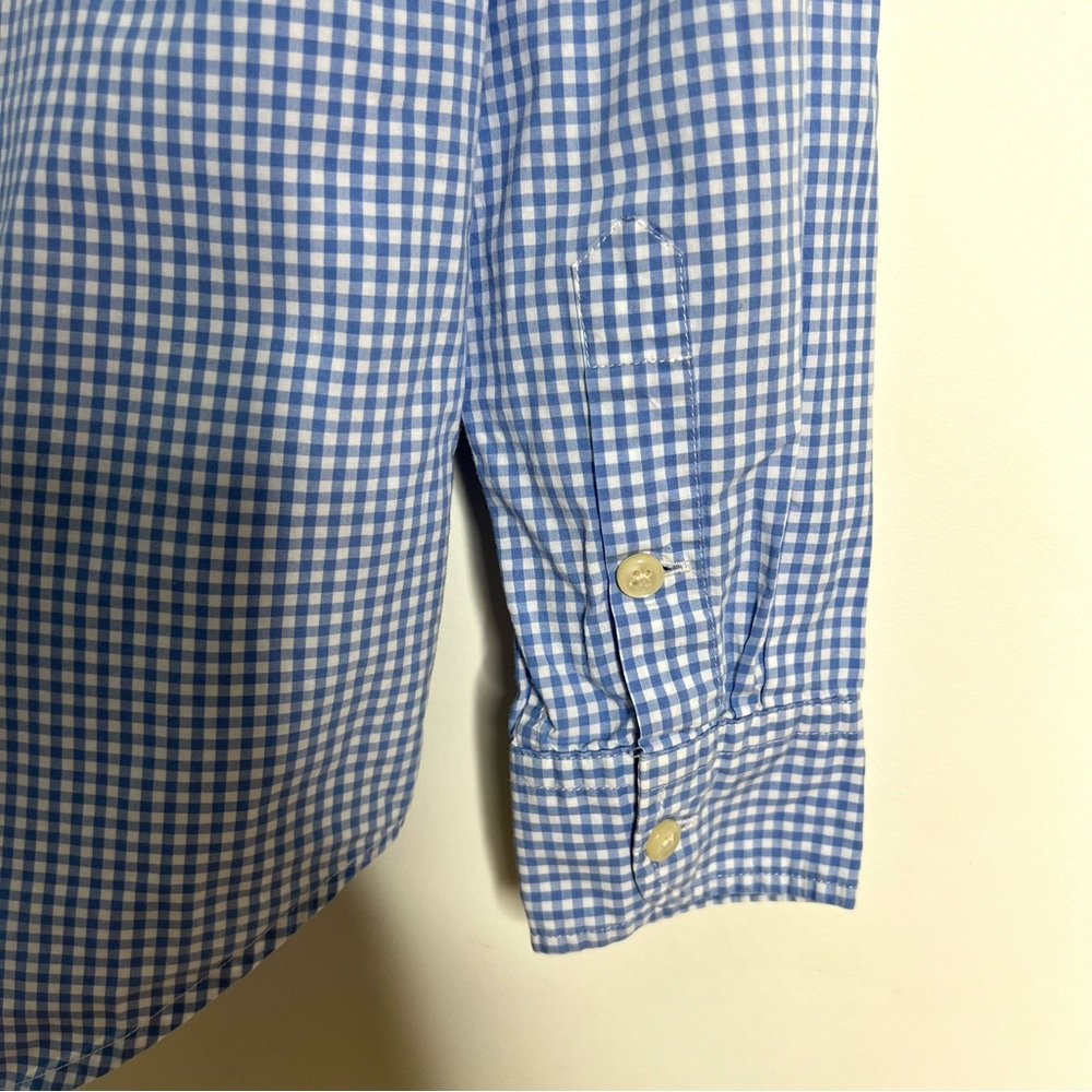 Ralph Lauren Performance Gingham Poplin Button Down Long Sleeve Shirt - Picture 9 of 11